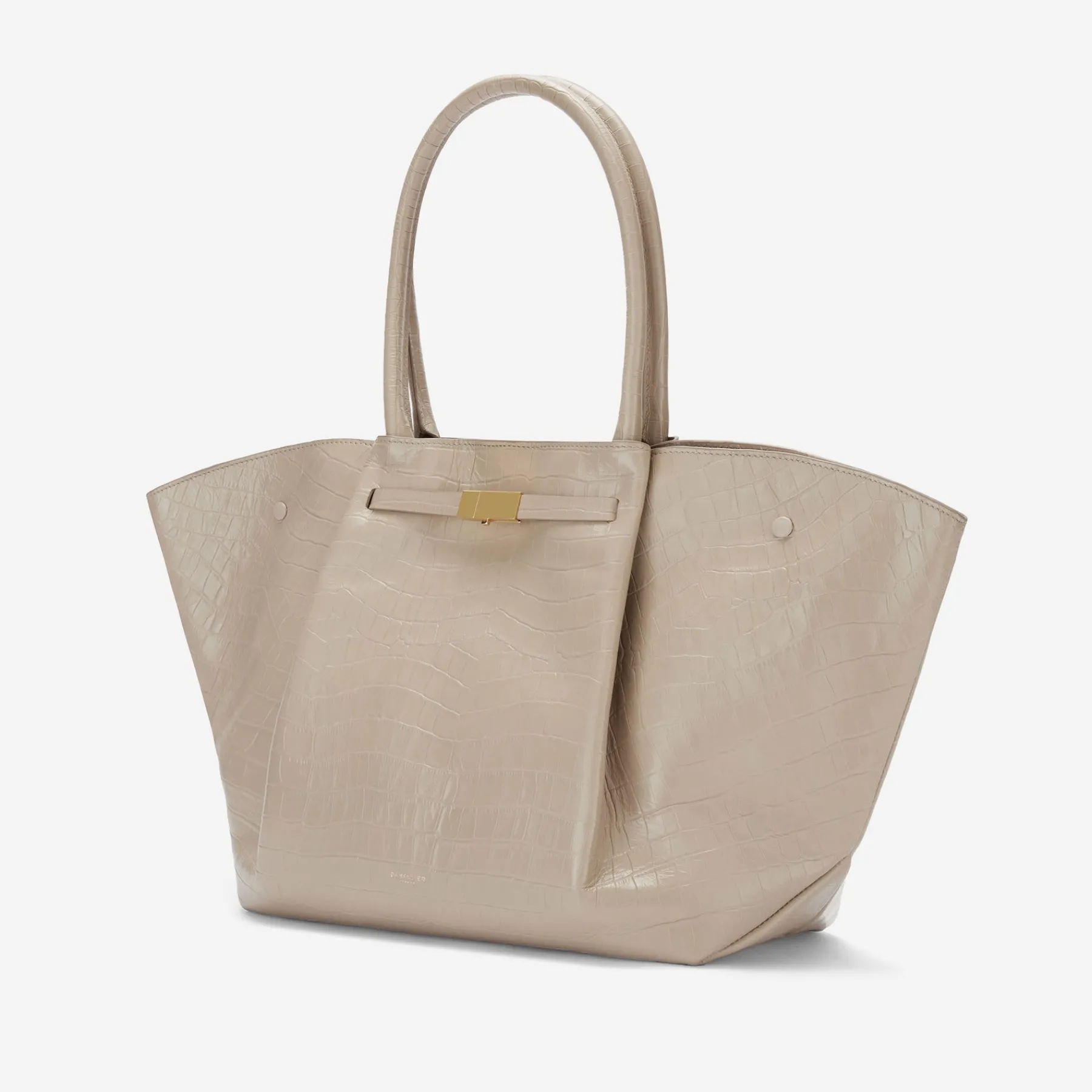 New DeMellier The New York Taupe Croc-Effect