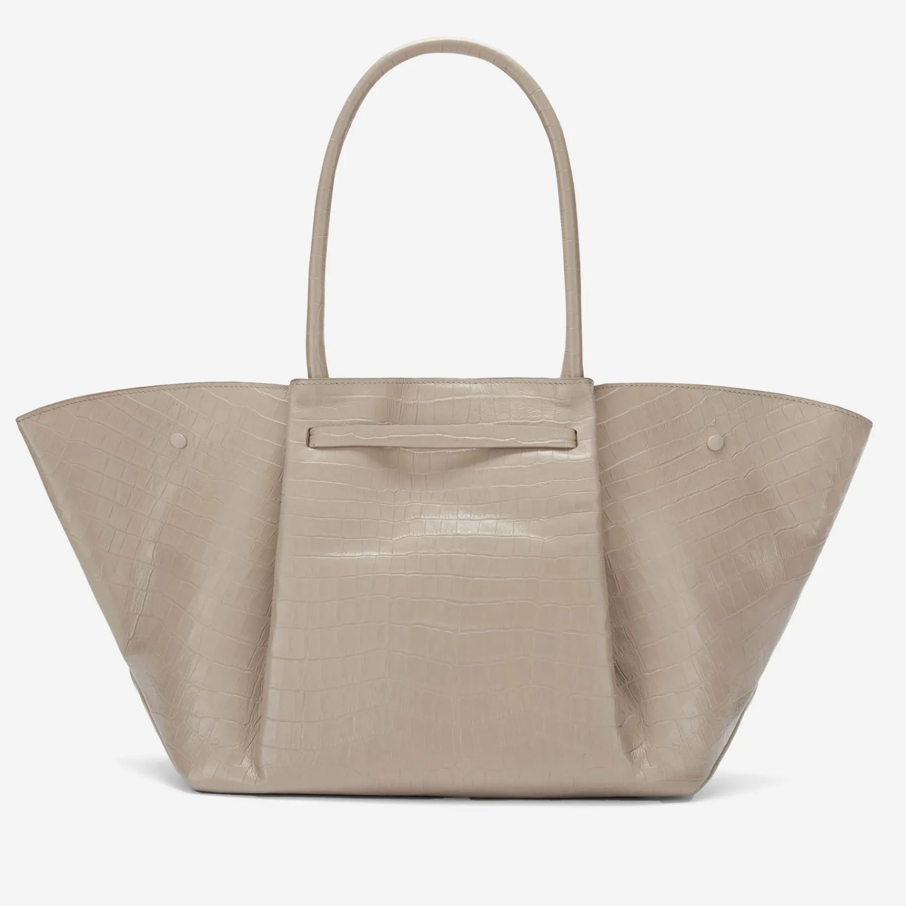 New DeMellier The New York Taupe Croc-Effect