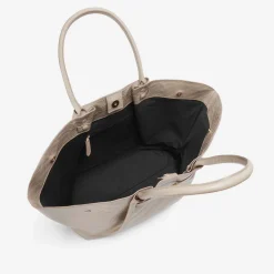 New DeMellier The New York Taupe Croc-Effect