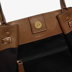 Clearance DeMellier The New York Tan Small Grain Ecru Stitching