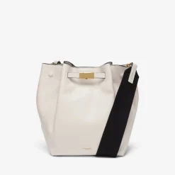 Fashion DeMellier The New York Bucket Off-White Small Grain