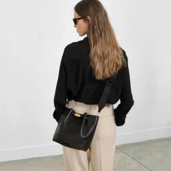 Fashion DeMellier The New York Bucket Off-White Small Grain