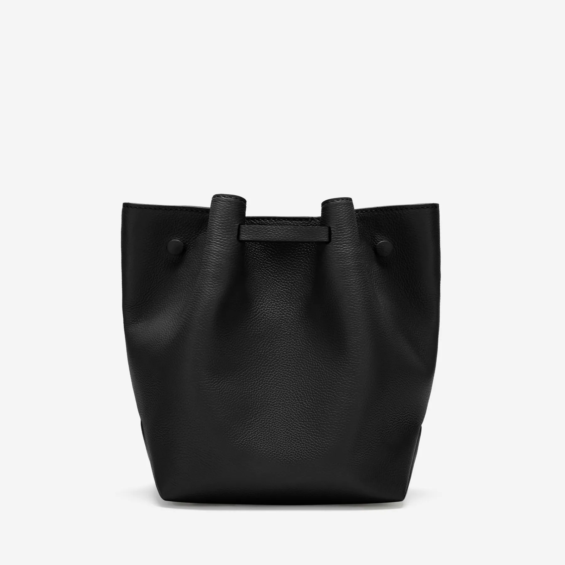 Cheap DeMellier The New York Bucket With Leather Strap Black Small Grain