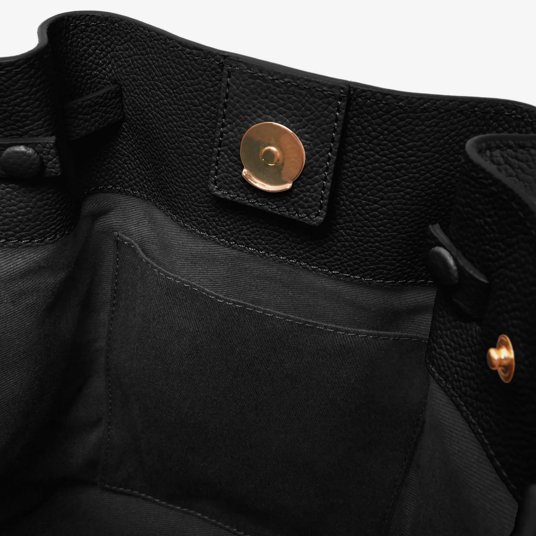 Cheap DeMellier The New York Bucket With Leather Strap Black Small Grain