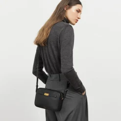 New DeMellier The New York Crossbody Off-White Small Grain