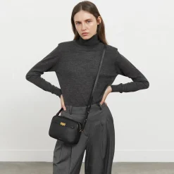 New DeMellier The New York Crossbody Off-White Small Grain