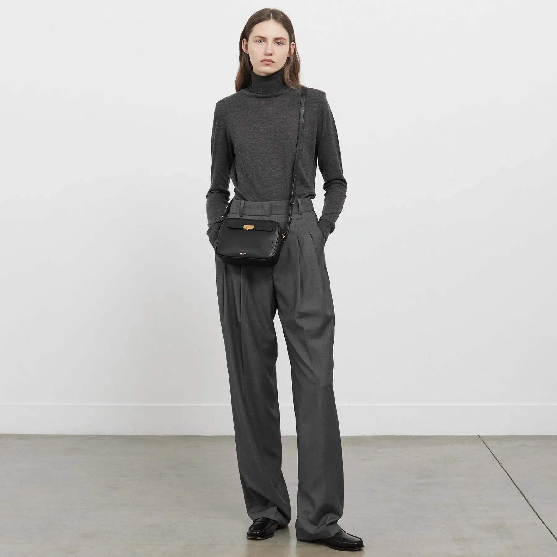 Best Sale DeMellier The New York Crossbody Black Small Grain