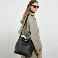 Fashion DeMellier The New York Large Bucket Taupe Small Grain
