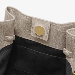 Fashion DeMellier The New York Large Bucket Taupe Small Grain