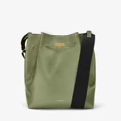 Discount DeMellier The New York Large Bucket Khaki Small Grain