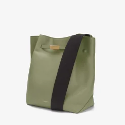 Discount DeMellier The New York Large Bucket Khaki Small Grain