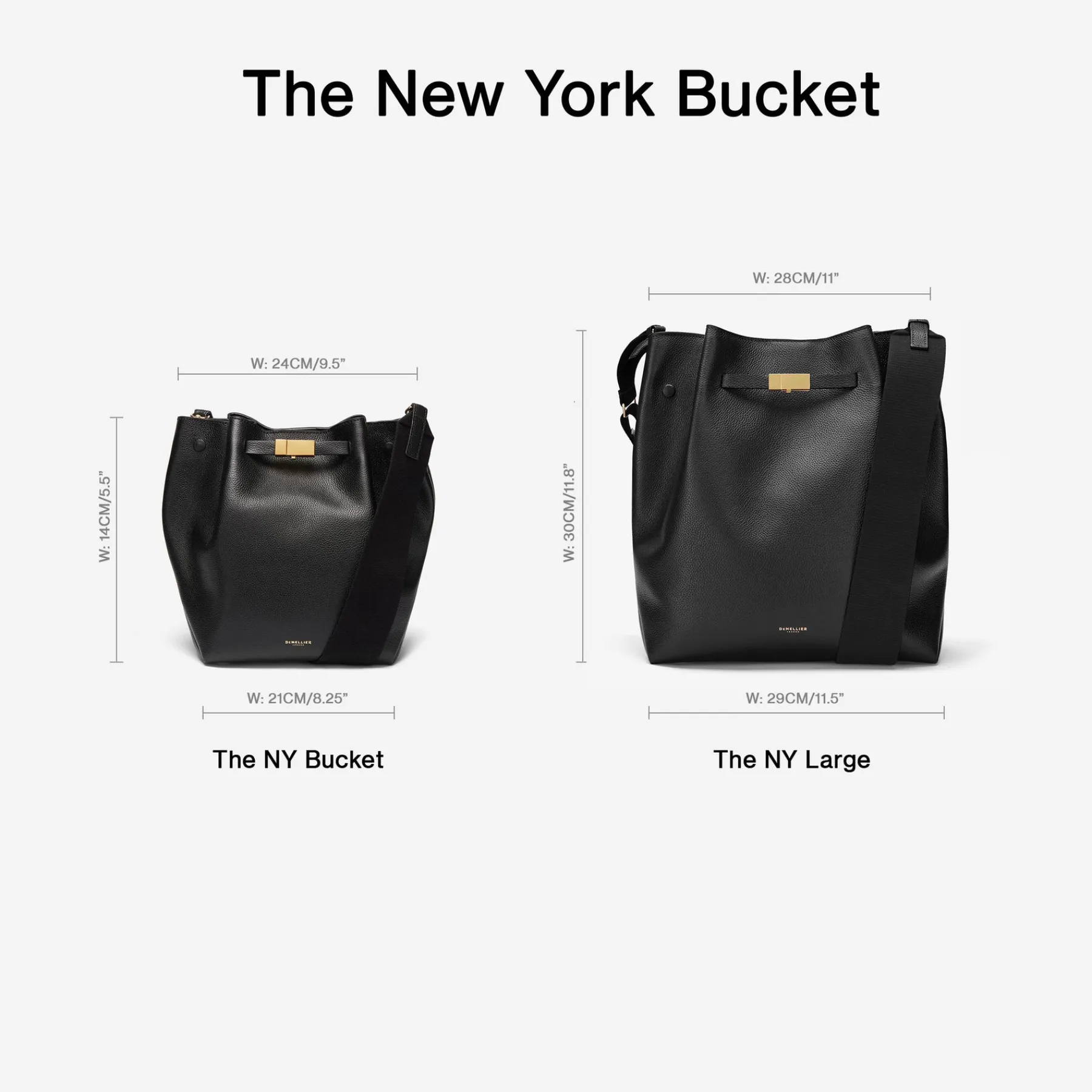 Discount DeMellier The New York Large Bucket Khaki Small Grain