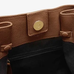 Outlet DeMellier The New York Large Bucket Tan Small Grain