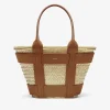 Online DeMellier The Santorini Natural Basket Tan Smooth