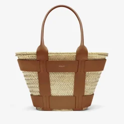 Online DeMellier The Santorini Natural Basket Tan Smooth