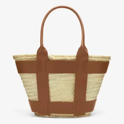 Online DeMellier The Santorini Natural Basket Tan Smooth
