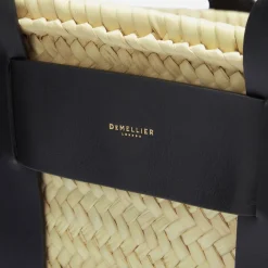 Fashion DeMellier The Santorini Natural Basket Black Smooth