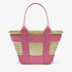 Cheap DeMellier The Santorini Natural Basket Pink Smooth