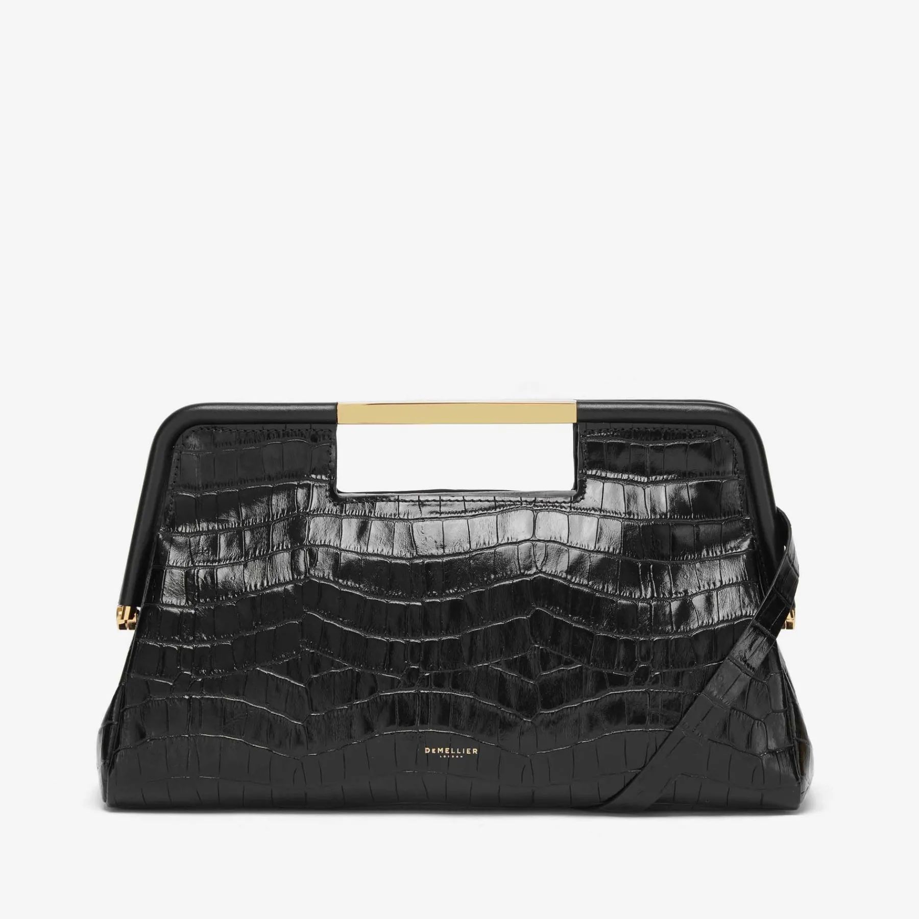 Online DeMellier The Seville Black Croc-Effect