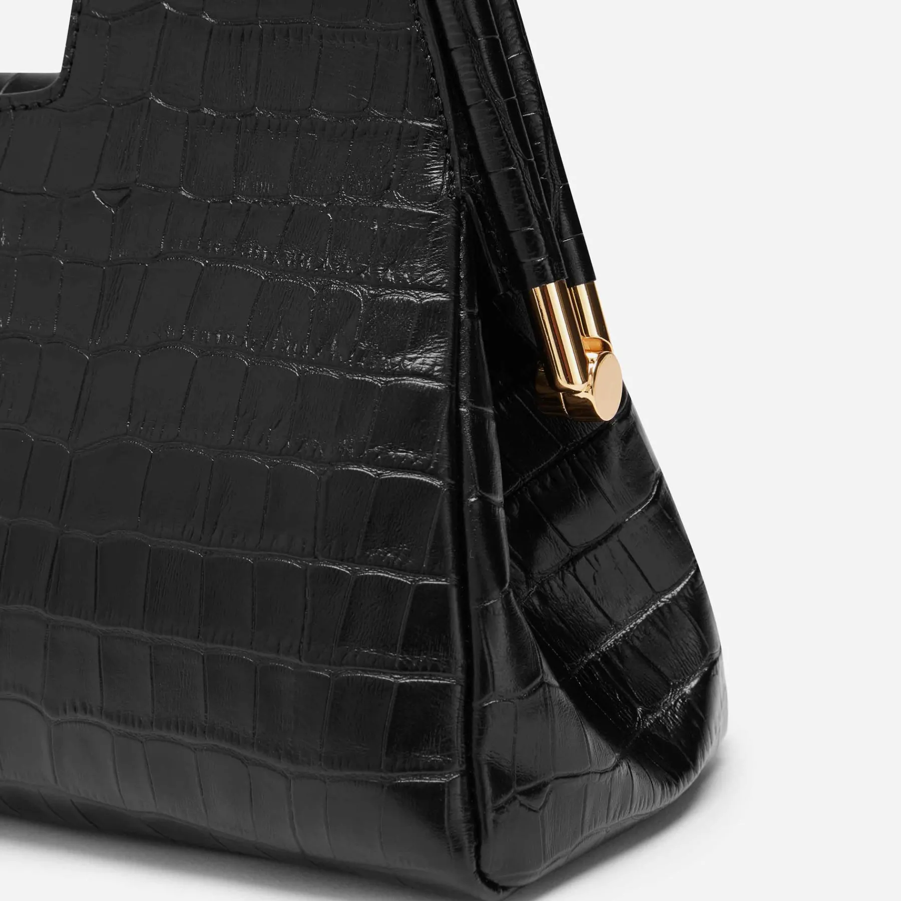 Online DeMellier The Seville Black Croc-Effect