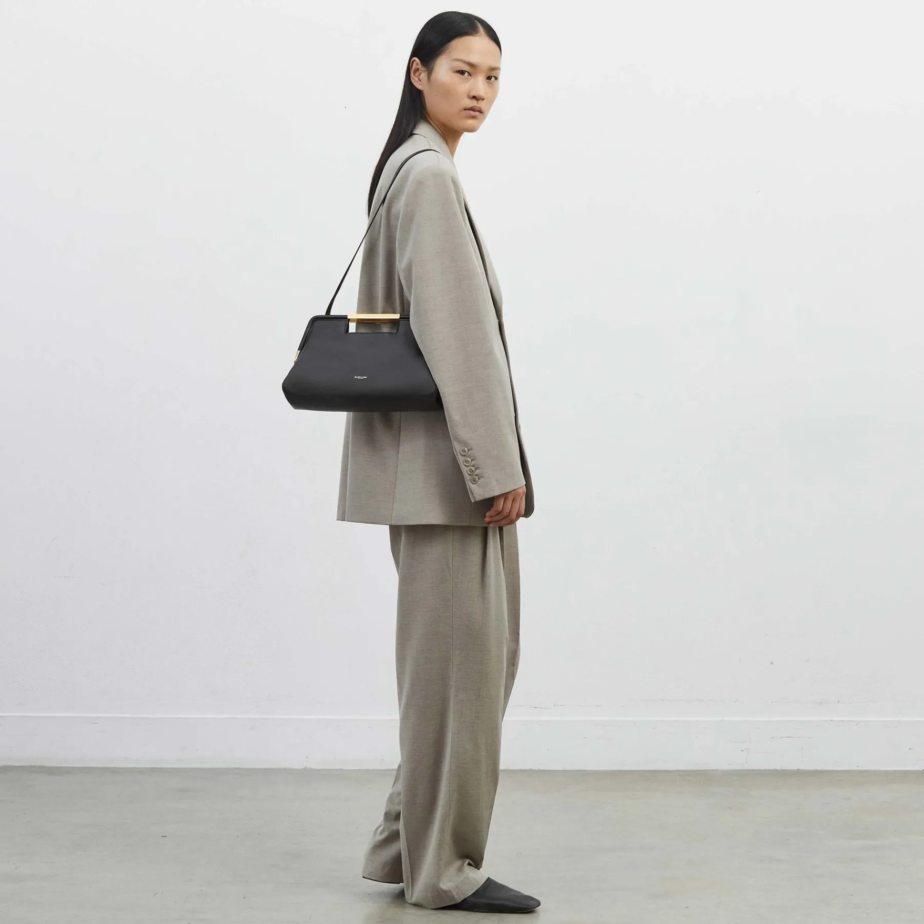 Online DeMellier The Seville Black Croc-Effect