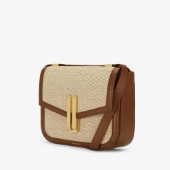 New DeMellier The Vancouver Natural Raffia Tan Smooth