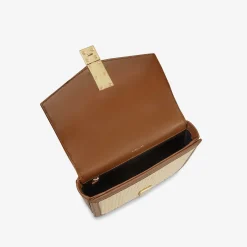 New DeMellier The Vancouver Natural Raffia Tan Smooth