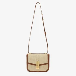 New DeMellier The Vancouver Natural Raffia Tan Smooth