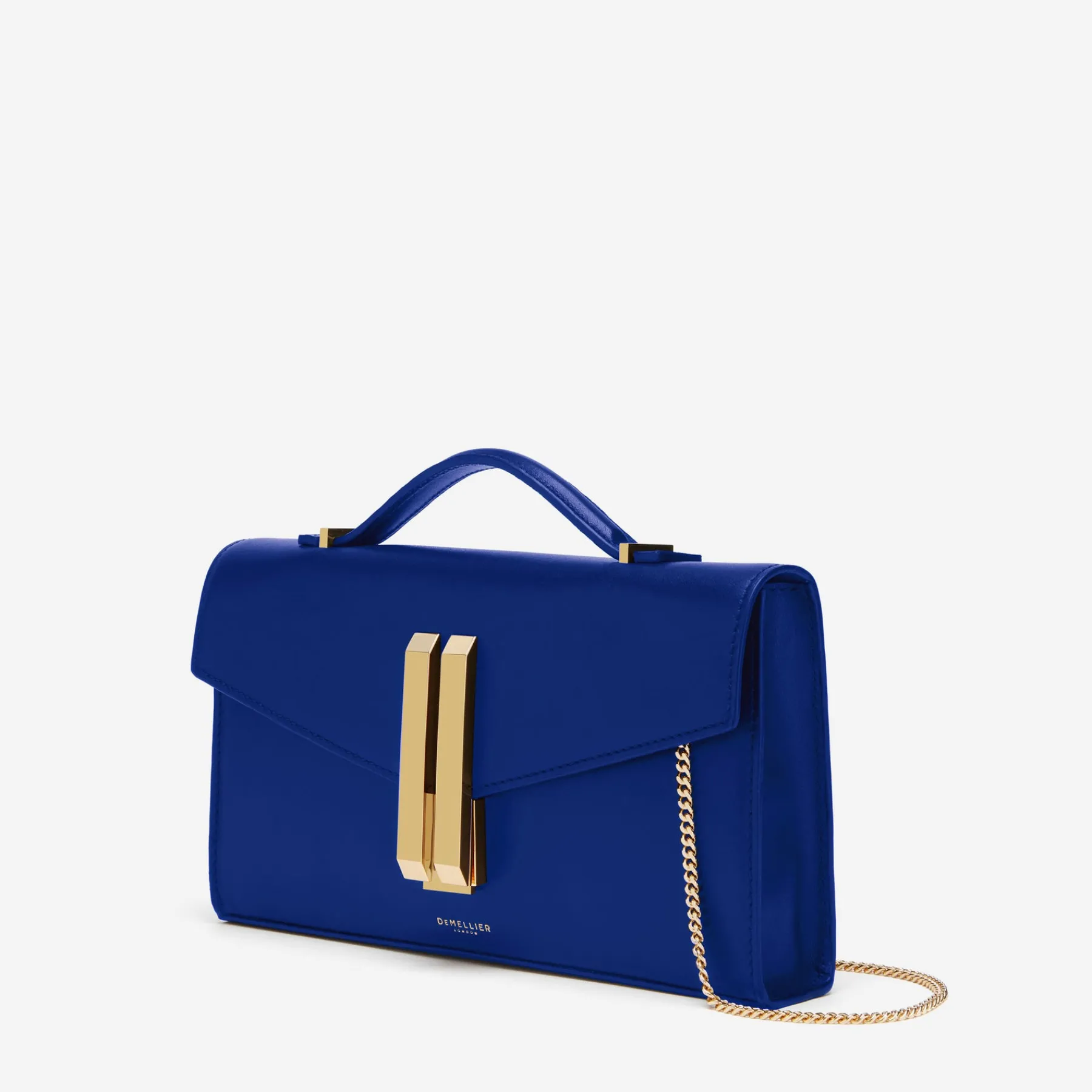 Hot DeMellier The Vancouver Clutch Cobalt Blue Smooth