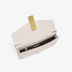Sale DeMellier The Vancouver Clutch Off-White Croc-Effect
