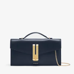 Online DeMellier The Vancouver Clutch Navy Smooth