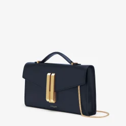 Online DeMellier The Vancouver Clutch Navy Smooth