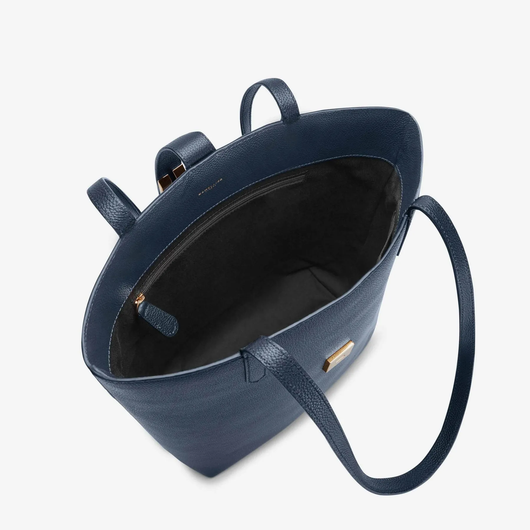 Fashion DeMellier The Vancouver Tote Navy Small Grain