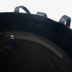 Fashion DeMellier The Vancouver Tote Navy Small Grain